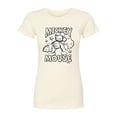 thumbnail image 1 of Disney - Mickey Mouse - Original Sketch - Juniors Fitted Graphic T-Shirt, 1 of 5