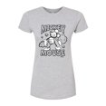 thumbnail image 1 of Disney - Mickey Mouse - Original Sketch - Juniors Fitted Graphic T-Shirt, 1 of 5