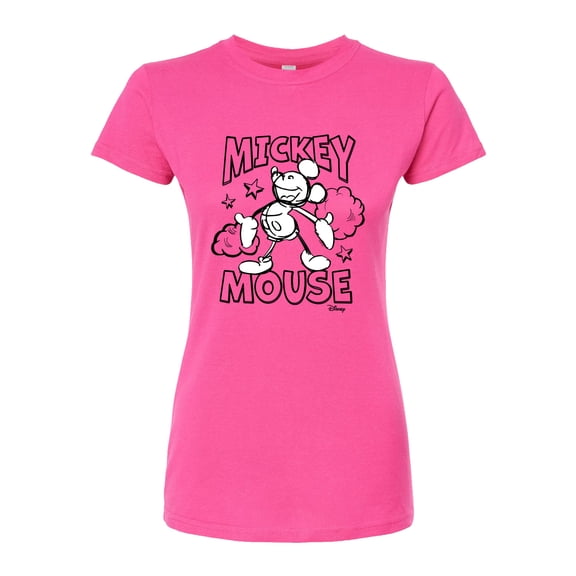 Disney - Mickey Mouse - Original Sketch - Juniors Fitted Graphic T-Shirt