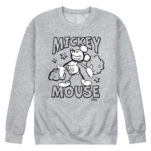 Disney - Mickey Mouse - Original Sketch - Men's Crew Neck Fleece Pullover