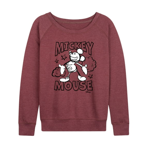 Disney - Mickey Mouse - Original Sketch - Women's Lightweight French Terry Long Sleeve Shirt