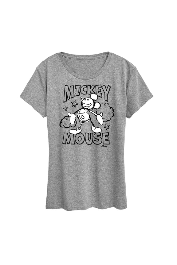 - Mickey Mouse - Original Sketch - Women's Short Sleeve Graphic T-Shirt