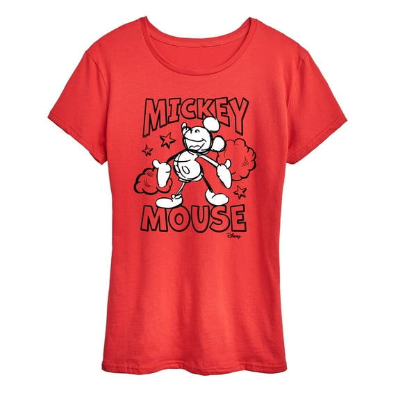 Disney - Mickey Mouse - Original Sketch - Women's Short Sleeve Graphic T-Shirt