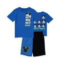 thumbnail image 1 of Disney Mickey Mouse Outfit for Boys, Toddler and Little Kids Clothes, T-Shirt and Shorts Set (Royal Blue, 4T), 1 of 5