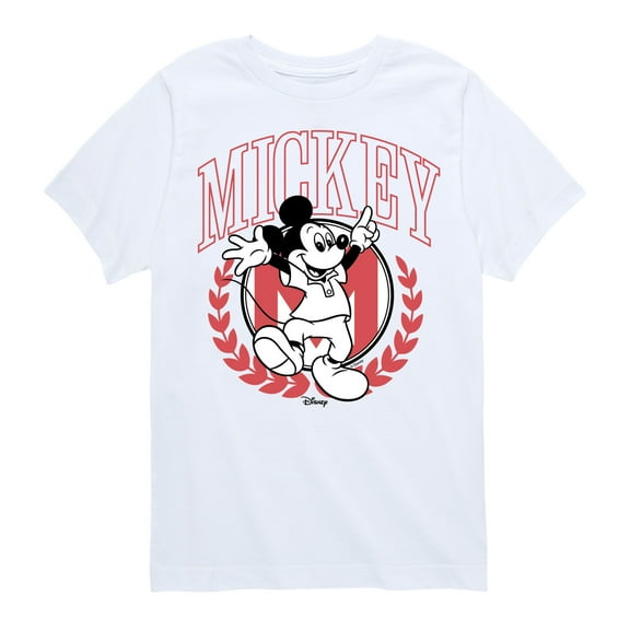 Disney - Mickey Mouse Outline - Sporty Athletic - Toddler and Youth Short Sleeve T-Shirt