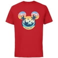 thumbnail image 1 of Disney Mickey Mouse & Pals Beach Vacation Summer Vibes- Short Sleeve Cotton T-Shirt for Adults - Customized-Red, 1 of 5