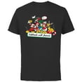 thumbnail image 1 of Disney Mickey Mouse & Pals Celebrate with Friends Christmas - Short Sleeve Cotton T-Shirt for Adults - Customized-Black, 1 of 5