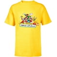 thumbnail image 1 of Disney Mickey Mouse & Pals Celebrate with Friends Christmas - Short Sleeve T-Shirt for Kids - Customized-Yellow, 1 of 5