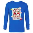 thumbnail image 1 of Disney Mickey Mouse & Pals Christmas Celebrate with Friends - Long Sleeve T-Shirt for Men - Customized-Navy, 1 of 5