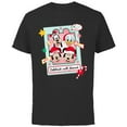 thumbnail image 1 of Disney Mickey Mouse & Pals Christmas Celebrate with Friends - Short Sleeve Cotton T-Shirt for Adults - Customized-Black, 1 of 5