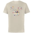 thumbnail image 1 of Disney Mickey Mouse & Pals Head Icon Cute Happy New Year - Short Sleeve Cotton T-Shirt for Adults - Customized-Natural, 1 of 5