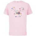 thumbnail image 1 of Disney Mickey Mouse & Pals Head Icon Cute Happy New Year - Short Sleeve Cotton T-Shirt for Adults - Customized-Soft Pink, 1 of 5