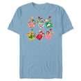 thumbnail image 1 of Disney Mickey Mouse & Pals Holiday Christmas Gift Tags - Short Sleeve Blended T-Shirt for Adults - Customized-Ocean Blue, 1 of 5