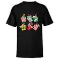 thumbnail image 1 of Disney Mickey Mouse & Pals Holiday Christmas Gift Tags - Short Sleeve T-Shirt for Kids - Customized-Black, 1 of 5