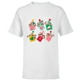 thumbnail image 1 of Disney Mickey Mouse & Pals Holiday Christmas Gift Tags - Short Sleeve T-Shirt for Kids - Customized-White, 1 of 5