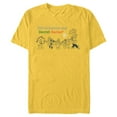 thumbnail image 1 of Disney Mickey Mouse & Pals Holiday Christmas Secret Santa - Short Sleeve Blended T-Shirt for Adults - Customized-Yellow, 1 of 5