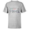 thumbnail image 1 of Disney Mickey Mouse & Pals Holiday Christmas Secret Santa - Short Sleeve T-Shirt for Kids - Customized-Athletic Heather, 1 of 5