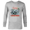 thumbnail image 1 of Disney Mickey Mouse & Pals Merry Christmas Retro Distressed - Long Sleeve T-Shirt for Men - Customized-Athletic Heather, 1 of 5