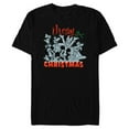 thumbnail image 1 of Disney Mickey Mouse & Pals Merry Christmas Retro Distressed - Short Sleeve Blended T-Shirt for Adults - Customized-Black, 1 of 5
