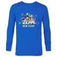 thumbnail image 1 of Disney Mickey Mouse & Pals Retro Happy New Year Celebration - Long Sleeve T-Shirt for Men - Customized-Navy, 1 of 5