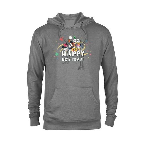 Disney Mickey Mouse & Pals Retro Happy New Year Celebration - Pullover Hoodie for Adults - Customized-Athletic Heather