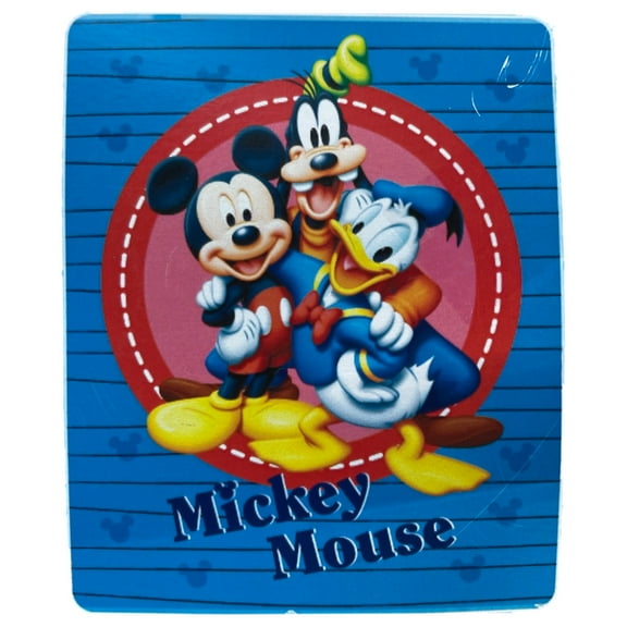 Disney Mickey Mouse & Pals Silk Touch Throw Blanket With Sherpa Fleece Reverse