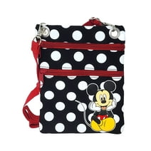 Disney Mickey Mouse Passport Bag Crossbody Purse Travel Black White