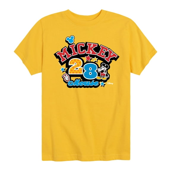 Disney - Mickey Mouse Pattern Collage - Youth Short Sleeve Graphic T-Shirt