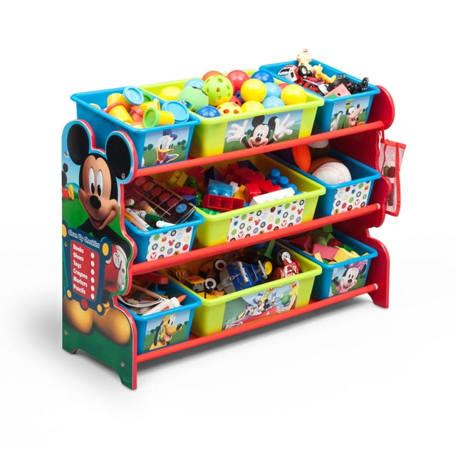 Disney Mickey Mouse Plastic 9 Bin Toy Organizer by Delta Children ...