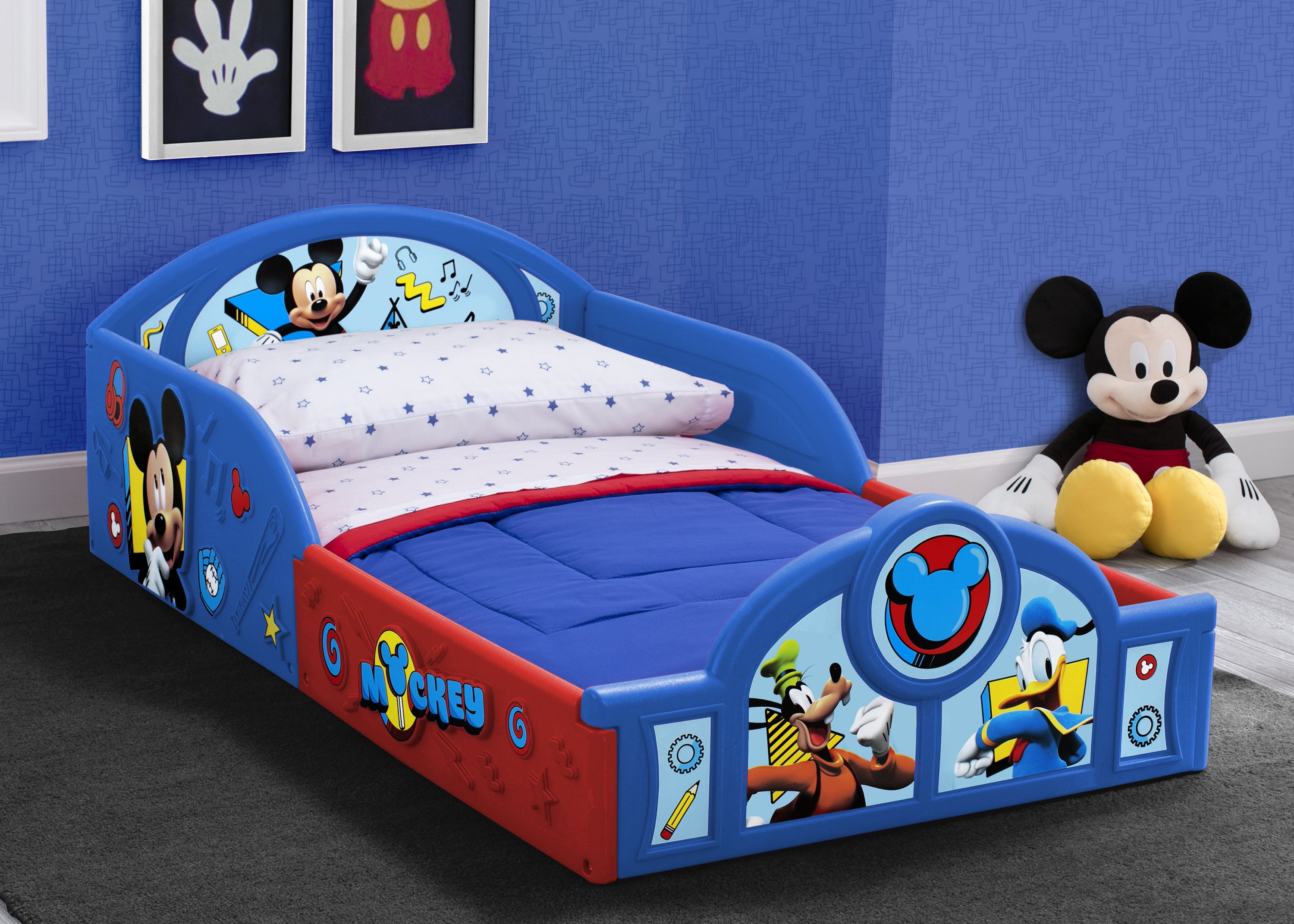 Disney Mickey Mouse Plastic Sleep and Play Toddler Bed by Delta