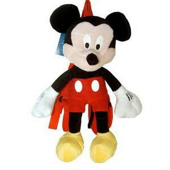 Disney Mickey Mouse Plush Backpack, 14" Doll Backpack Plush Bag, New