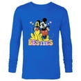 thumbnail image 1 of Disney Mickey Mouse Pluto Besties BFF Best Friends Valentine - Long Sleeve T-Shirt for Men - Customized-Navy, 1 of 5
