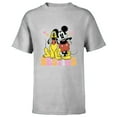 thumbnail image 1 of Disney Mickey Mouse Pluto Besties BFF Best Friends Valentine - Short Sleeve T-Shirt for Kids - Customized-Athletic Heather, 1 of 5