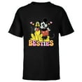 thumbnail image 1 of Disney Mickey Mouse Pluto Besties BFF Best Friends Valentine - Short Sleeve T-Shirt for Kids - Customized-Black, 1 of 5