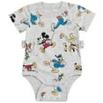 thumbnail image 1 of Disney Mickey Mouse Pluto Donald Duck Goofy Infant Baby Boys G-Tube Adaptive Bodysuit Gray 12-18 Months, 1 of 5