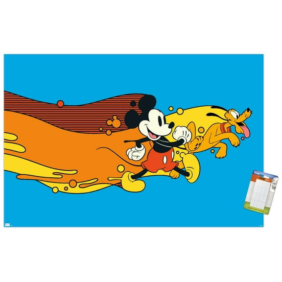 Disney Mickey Mouse - Pluto Paint Wall Poster, 22.375" x 34"