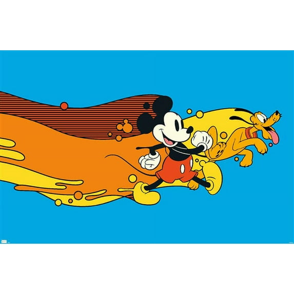 Disney Mickey Mouse - Pluto Paint Wall Poster, 22.375" x 34"