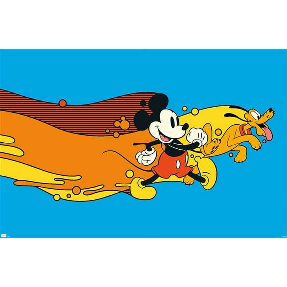 Disney Mickey Mouse - Pluto Paint Wall Poster, 22.375" x 34"