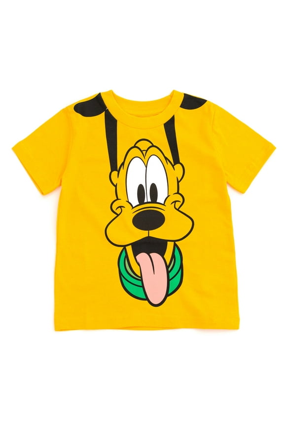 Mickey Mouse Pluto Toddler Boys T-Shirt Yellow Pluto 2T