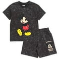 thumbnail image 1 of Disney Mickey Mouse Pluto Vintage Drop Shoulder T-Shirt and Shorts Outfit Set Toddler to Big Kid, 1 of 5