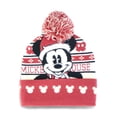 thumbnail image 1 of Disney Mickey Mouse Pom Beanie, Red White, 1 of 3