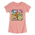 thumbnail image 1 of Disney - Mickey Mouse - Pop Art Mickey Expressions - Toddler & Youth Girls Short Sleeve T-Shirt, 1 of 1