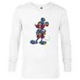 thumbnail image 1 of Disney Mickey Mouse Pose Día de los Muertos Day of the Dead - Long Sleeve T-Shirt for Men - Customized-White, 1 of 5