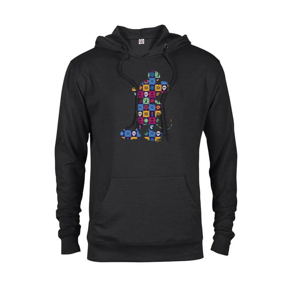 Disney Mickey Mouse Pose Día de los Muertos Day of the Dead - Pullover Hoodie for Adults - Customized-Black