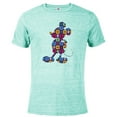thumbnail image 1 of Disney Mickey Mouse Pose Día de los Muertos Day of the Dead - Short Sleeve Blended T-Shirt for Adults - Customized-Celadon Snow Heather, 1 of 5