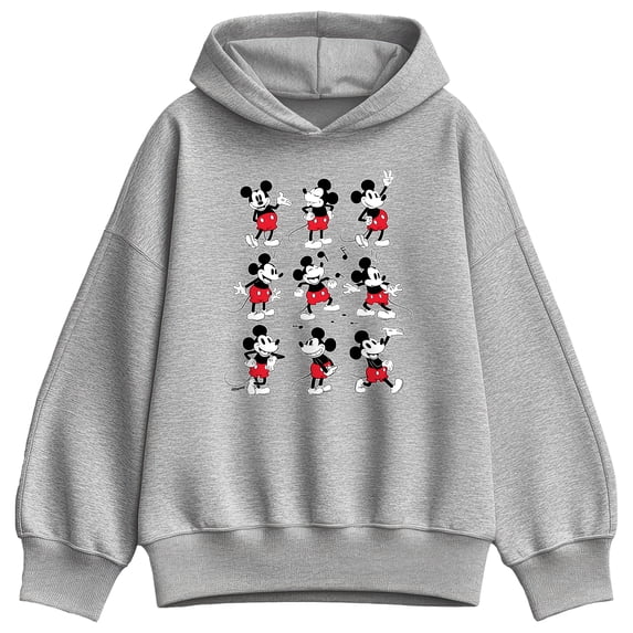 Disney - Mickey Mouse Poses - Women's Oversized Fleece Hoodie Sweatshirt