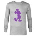 thumbnail image 1 of Disney Mickey Mouse Pride Classic Pose Purple Icon Fill - Long Sleeve T-Shirt for Men - Customized-Athletic Heather, 1 of 5
