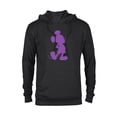 thumbnail image 1 of Disney Mickey Mouse Pride Classic Pose Purple Icon Fill - Pullover Hoodie for Adults - Customized-Black, 1 of 5