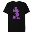 thumbnail image 1 of Disney Mickey Mouse Pride Classic Pose Purple Icon Fill - Short Sleeve Blended T-Shirt for Adults - Customized-Black, 1 of 5