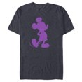 thumbnail image 1 of Disney Mickey Mouse Pride Classic Pose Purple Icon Fill - Short Sleeve Blended T-Shirt for Adults - Customized-Navy Heather, 1 of 5